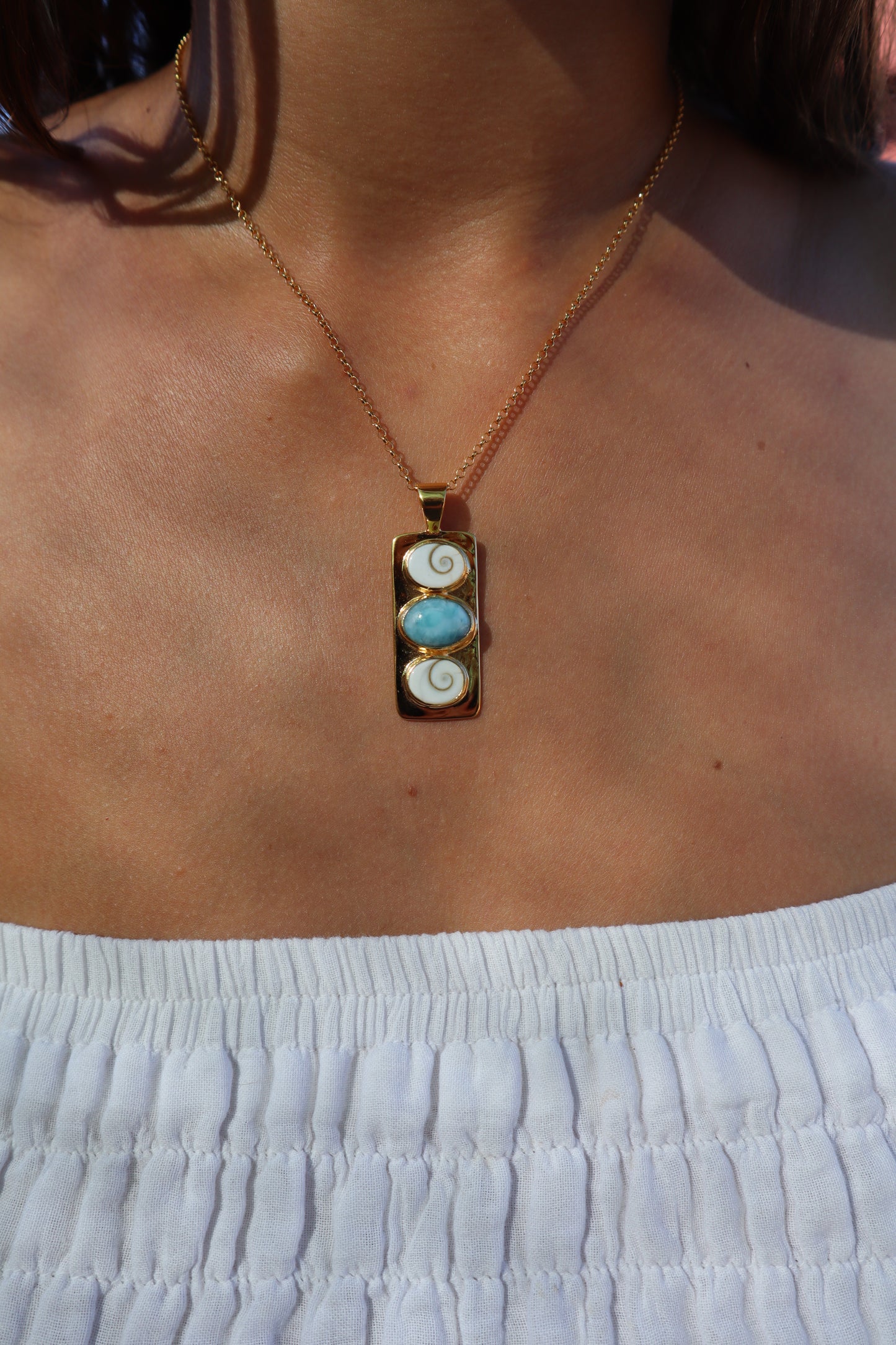 Larimar Sea Stack Pendant