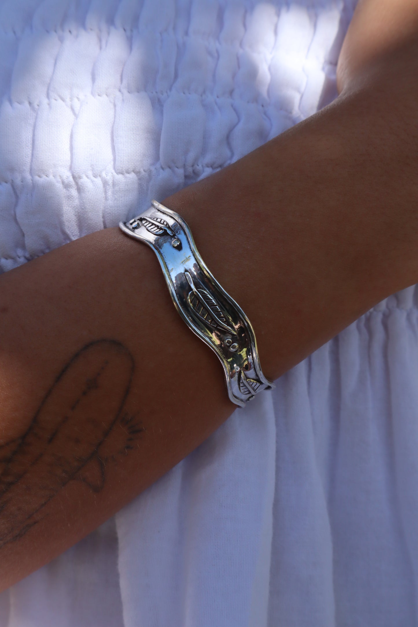 Wavy Leaf Cuff